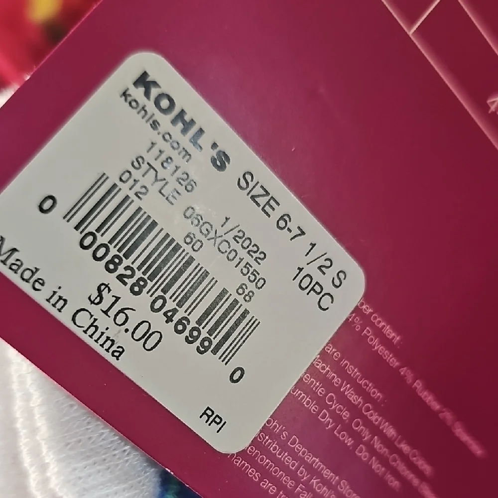 Girls No-Show Socks - Multicolor
